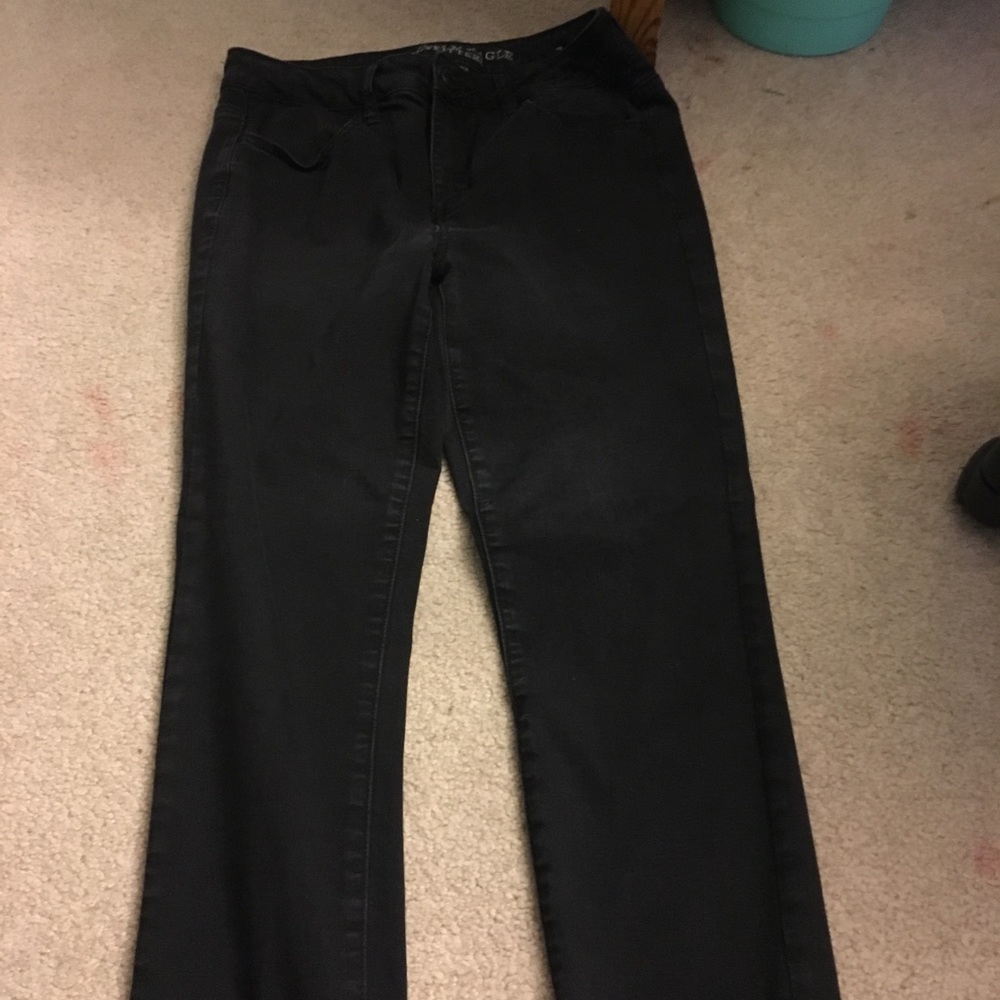 american eagle black skinny high waisted jegging
